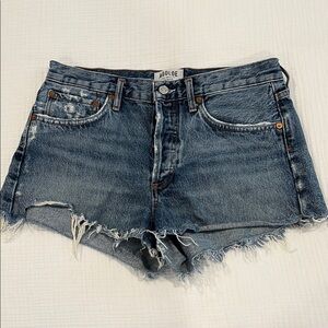 AGOLDE Women's Blue Denim Shorts